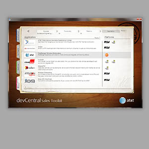 AT&T devCentral Sales Kit DVD - XML-Driven Application