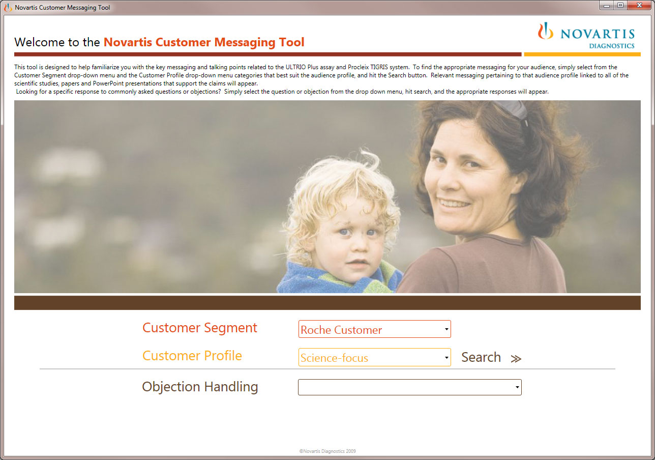 Novartis Sales Tool UI/UX - WPF-Based Field Application