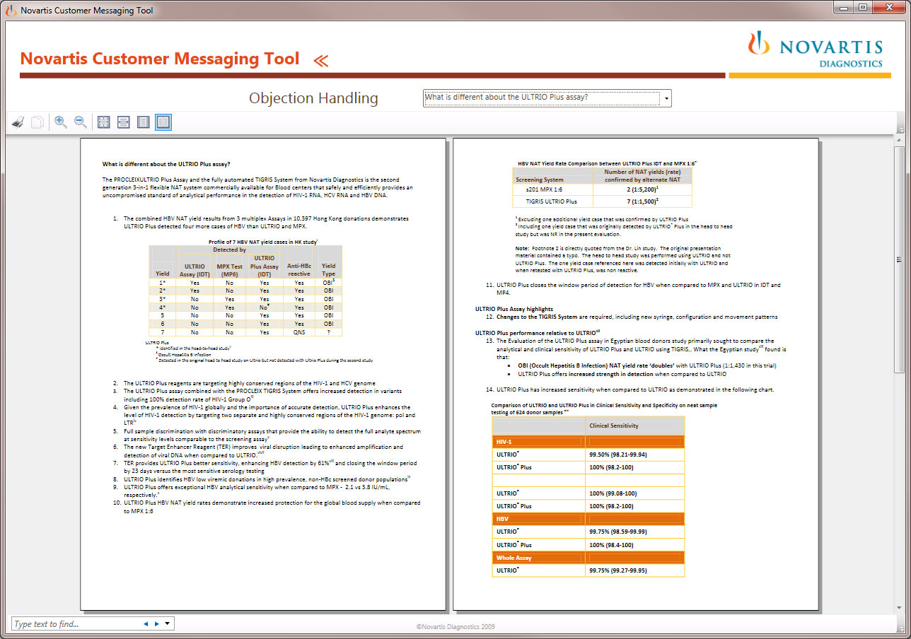 Novartis Sales Tool UI/UX - WPF-Based Field Application