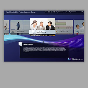 Visual Studio Partner Resource Center - Multi-Touch Enabled Interface