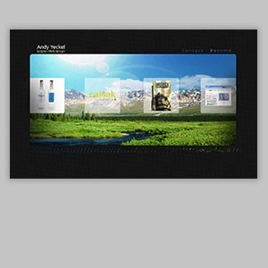 Ayeckel.com v1.0 - Student Portfolio Flash Website